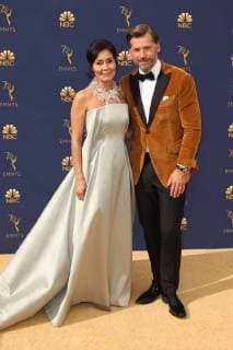 LOS ANGELES, CA - SEPTEMBER 17: Nukaaka Coster-Waldau and Nikolaj Coster-Waldau at the 70th Primetime Emmy Awards at the Microsoft Theater in Los Angeles, California on September 17, 2018. Copyright: xFayexSadoux