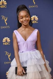 Actor Marsai Martin attends the 70th annual Primetime Emmy Award at the Microsoft Theater in downtown Los Angeles on September 17, 2018.  LAP201809171182 CHRISTINExCHEW