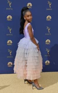 Actor Marsai Martin attends the 70th annual Primetime Emmy Award at the Microsoft Theater in downtown Los Angeles on September 17, 2018.  LAP201809171183 CHRISTINExCHEW