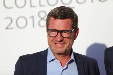 Kai Diekmann kommt zur Verleihung des M100 Media Award an Deniz Yücel im Potsdam Museum in Potsdam, 18. September 2018. M100 Media Award