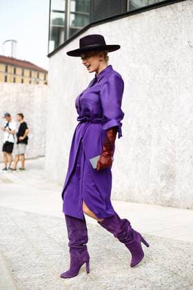 Caroline Vreeland posing on the street outside the Alberta Ferretti show during Milan Fashion Week - Sept 19, 2018 - MFW: Spring 2019 Street Style Day 1, Milan Italy  Copyright: xValentinaxRanierix h_00545390