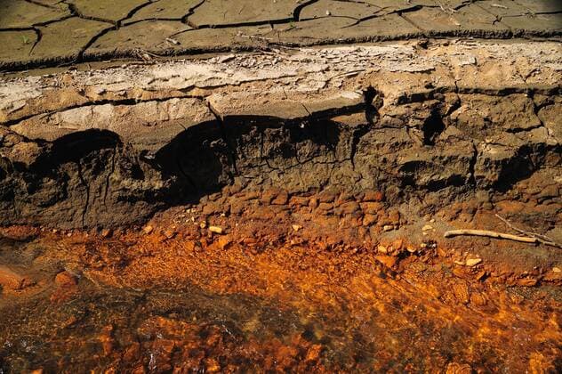 Europa, Deutschland, Sachsen, Osterzgebirge, Landkreis Sächsische Schweiz, Talsperre Lehnmühle, ausgetrocknetes Becken,