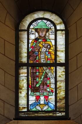 Prophet Daniel, Glasfenster, Prophetenfenster, Augsburger Dom, Augsburg, Schwaben, Bayern, Deutschland, Europa Copyright: imageBROKER/MartinxSiepmann iblman04750300.jpg