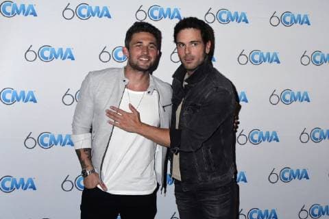 26 September 2018 - Nashville, Tennessee - MIchael Ray, Chuck Wicks. CMA s 60th birthday party celebration held at the Wildhorse Saloon. Photo Credit: Dara-Michelle Farr AdMedia 230576 2018-09-26 TN Nashville Etats-Unis  Copyright: xAdMediax STAR_230576_028