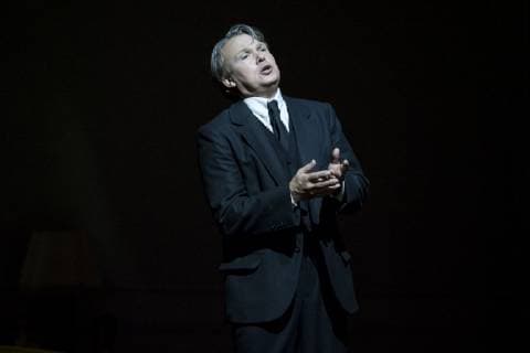 Saenger Ales Briscein als Paul, am 26.09.2018 bei der Fotoprobe zum Musiktheater Psychothriller DIE TOTE STADT, in der Berliner Komischen Oper Unter den Linden, Premiere 30.09.2018 Die tote Stadt - Berlin