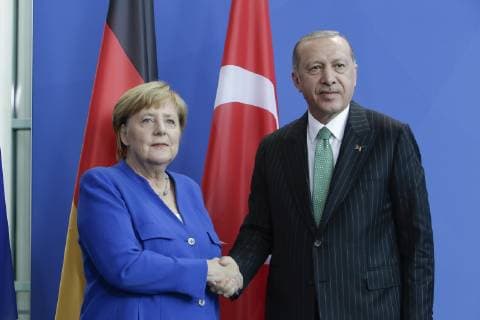 News Themen der Woche KW39 News Bilder des Tages 28.09.2018, Berlin, Deutschland - Presseunterrichtung durch Bundeskanzlerin Angela Merkel und den Praesidenten der Republik Tuerkei, Recep Tayip Erdogan, nach dem gemeinsamen Gespraech im Bundeskanzleramt. Foto: Bundeskanzlerin Angela Merkel, CDU und Recep Tayip Erdogan, Praesident der Tuerkei. *** 28 09 2018 Berlin Germany Press briefing by German Chancellor Angela Merkel and the President of the Republic of Turkey Recep Tayip Erdogan after the joint meeting in the Federal Chancellery Photo Chancellor Angela Merkel CDU and Recep Tayip Erdogan President of Turkey