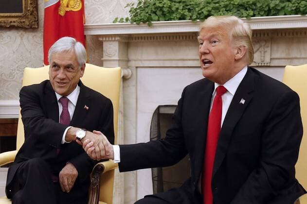 Washington, 28 de septiembre 2018 S.E. el Presidente de la Republica, Sebastian Pinera, sostiene una reunion con el Presidente de Estados Unidos, Donald Trump Christian Iglesias Aton Chile, Washington Estados Unidos Aton_236430 *** Washington September 28, 2018 E E the President of the Republic Sebastian Pinera holds a meeting with the President of the United States Donald Trump Christian Iglesias Aton Chile Washington United States Aton 236430  Copyright: CHRISTIANxIGLESIAS ATONxCHILE
