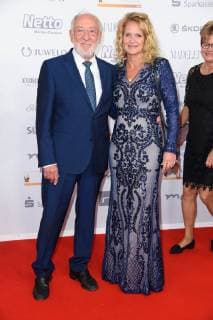Dieter Hallervorden mit Freundin Christiane Zander bei der Goldene Henne 2018 in der Messe Leipzig am 28.09.2018 - Roter Teppich