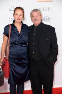 Wolfgang Winkler mit Tochter Sabine bei der Goldene Henne 2018 in der Messe Leipzig am 28.09.2018 - Roter Teppich