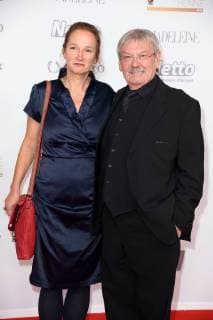Wolfgang Winkler mit Tochter Sabine bei der Goldene Henne 2018 in der Messe Leipzig am 28.09.2018 - Roter Teppich