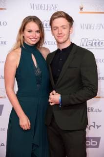 Timur Bartels mit Freundin Larissa Sophie Roemer bei der Goldene Henne 2018 in der Messe Leipzig am 28.09.2018 - Roter Teppich
