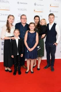 Angelo Kelly und Familie bei der Goldene Henne 2018 in der Messe Leipzig am 28.09.2018 - Roter Teppich