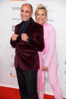 Arthur Abraham, Inka Bause bei der Goldene Henne 2018 in der Messe Leipzig am 28.09.2018 - Roter Teppich