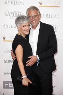 Birgit Schrowange mit Freund Frank Spothelfer bei der 24. Verleihung der Goldenen Henne 2018 in der Leipziger Messe. Leipzig, 28.09.2018