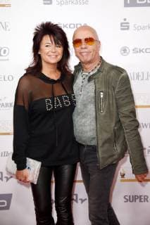 Toni Krahl von City mit Lebensgefährtin Tanja Wolf bei der 24. Verleihung der Goldenen Henne 2018 in der Leipziger Messe. Leipzig, 28.09.2018