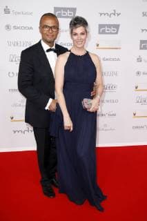 Nikolaus Okonkwo mit Gattin Cheryl Shepard bei der 24. Verleihung der Goldenen Henne 2018 in der Leipziger Messe. Leipzig, 28.09.2018