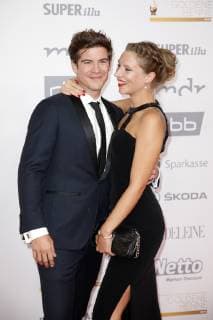Philipp Danne mit Ehefrau Viktoria Schüssler bei der 24. Verleihung der Goldenen Henne 2018 in der Leipziger Messe. Leipzig, 28.09.2018