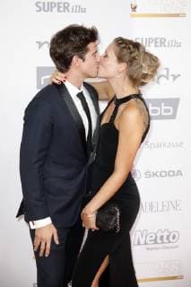Philipp Danne mit Ehefrau Viktoria Schüssler bei der 24. Verleihung der Goldenen Henne 2018 in der Leipziger Messe. Leipzig, 28.09.2018