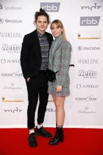 Tilman Pörzgen und Lina Larissa Strahl bei der 24. Verleihung der Goldenen Henne 2018 in der Leipziger Messe. Leipzig, 28.09.2018