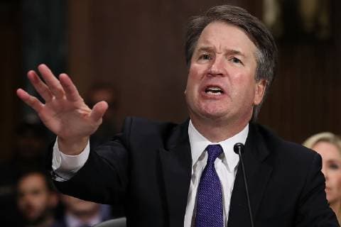 September 27, 2018 - Washington, DC, U.S. - WASHINGTON, DC - SEPTEMBER 27: Judge Brett Kavanaugh testifies to the Senate Judiciary Committee during his Supreme Court confirmation hearing in the Dirksen Senate Office Building on Capitol Hill September 27, 2018 in Washington, DC. Kavanaugh was called back to testify about claims by Christine Blasey Ford, who has accused him of sexually assaulting her during a party in 1982 when they were high school students in suburban Maryland. ( Win McNamee Getty Images) Washington U.S. - ZUMAs152 20180927_zaa_s152_718 Copyright: xWinxMcnameex