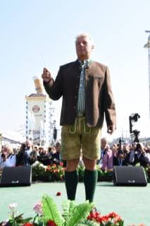 Dieter Reiter OB Muenchen Muenchen 30.09.18 Theresienwise Oktoberfest Wiesen Kapellen Standkonzert unter Bavaria Oktoberfest