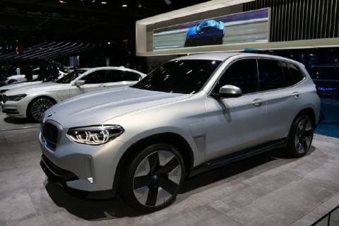 BMW iX3 Concept Studie (Elektroauto), Mondial Paris Motor Show 2018 (04.10.-14.10.2018, Pressetage 02. & 03.10.2018), Mondial de l™Auto l™Automobile, Paris Expo - Porte de Versailles, Paris (Frankreich), Pariser Auto Salon, Messe, Ausstellung *** BMW iX3 Concept Study Electric Car Mondial Paris Motor Show 2018 04 10 14 10 2018 Press Day 02 03 10 2018 Mondial de l ™ Auto l ™ Automobile Paris Expo Porte de Versailles Paris France Paris Motor Show Exhibition