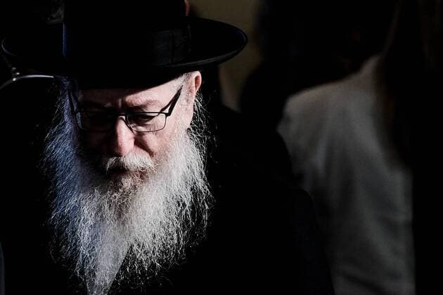October 4, 2018 - Jerusalem, Israel - Israeli Minister of Health YAAKOV LITZMAN, a follower of the Gur Hasidic dynasty, head of Agudat Yisrael Party, partakes in a joint press conference delivered by Israeli Prime Minister Netanyahu and Chancellor Merkel of the Federal Republic of Germany at Jerusalem s King David Hotel. Jerusalem Israel - ZUMAa126 20181004_zap_a126_002 Copyright: xNirxAlonx