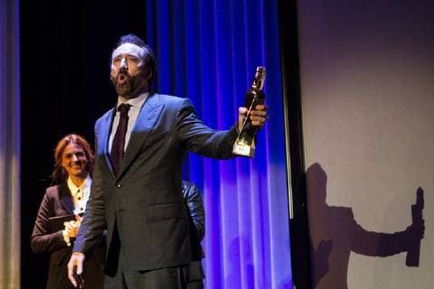 Entertainment Bilder der Woche KW40 Entertainment Bilder des Tages US actor Nicolas Cage speaks after receiving the Honorary Lifetime Achievement Award at the 51st Sitges International Fantastic Film Festival, in Sitges, Spain, 06 October 2018. The festival runs from 04 to 14 October. 51st Sitges Fantastic Film Festival !ACHTUNG: NUR REDAKTIONELLE NUTZUNG!  Copyright: xQuiquexGarciax BC001 20181006-636744591600499495