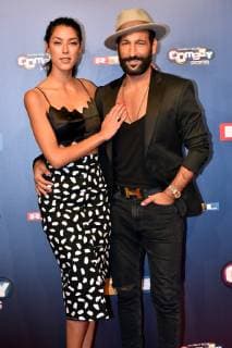 Rebecca Mir + Massimo Sinato kommt am 07.10.2018 in Köln zur Verleihung des Deutschen Comedy Preis 2018.