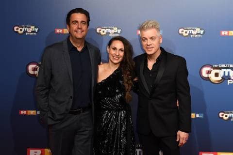 Der Deutsche Comedypreis 2018 am 07.10.2018 im Brainpool Studio in Köln Bastian Pastewka, Heidrun Buchmaier und Michael Mittermeier