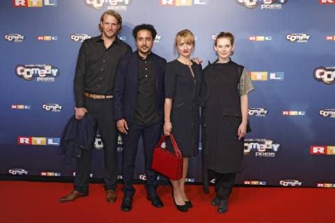 Gast, Omar El-Saeidi, Christina Große und Nadja Bobyleva bei der Verleihung des 22. Deutschen Comedypreises 2018 in den Brainpool Studios. Köln, 07.10.2018