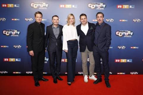 Holger Stockhaus, Gast, Judith Richter, Paul Sedlmeir und Alexander Schubert bei der Verleihung des 22. Deutschen Comedypreises 2018 in den Brainpool Studios. Köln, 07.10.2018