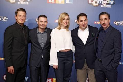 Holger Stockhaus, Gast, Judith Richter, Paul Sedlmeir und Alexander Schubert bei der Verleihung des 22. Deutschen Comedypreises 2018 in den Brainpool Studios. Köln, 07.10.2018