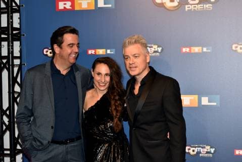 Bastian Pastewka, seine Frau Heidrun und Michael Mittermeier kommt am 07.10.2018 in Köln zur Verleihung des Deutschen Comedy Preis 2018.