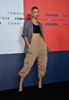 Model Hailey Baldwin attends the event Tommy Hilfiger Presents Tokyo Icons in Tokyo, Japan on October 8, 2018.  TKP2018100809 KEIZOxMORI