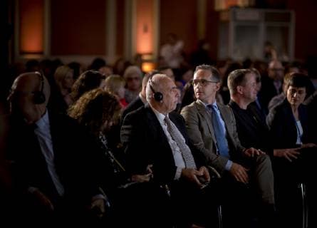Bundesaussenminister Heiko Maas, SPD, nimmt an der Shimon-Peres-Preisverleihung im Roten Rathaus von Berlin teil. 08.10.2018. Berlin Deutschland Copyright: xFelixxZahnx