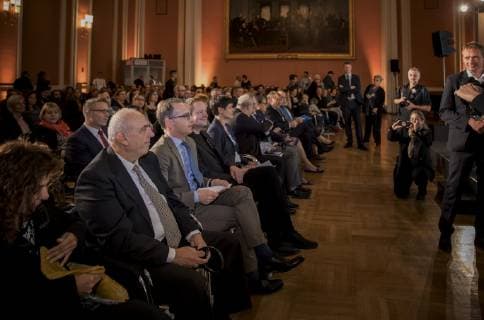 Bundesaussenminister Heiko Maas, SPD, nimmt an der Shimon-Peres-Preisverleihung im Roten Rathaus von Berlin teil. 08.10.2018. Berlin Deutschland Copyright: xFelixxZahnx
