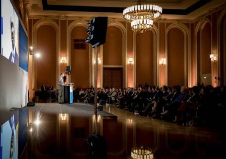 Bundesaussenminister Heiko Maas, SPD, nimmt an der Shimon-Peres-Preisverleihung im Rotenrathaus von Berlin teil. 08.10.2018. Berlin Deutschland Copyright: xFelixxZahnx