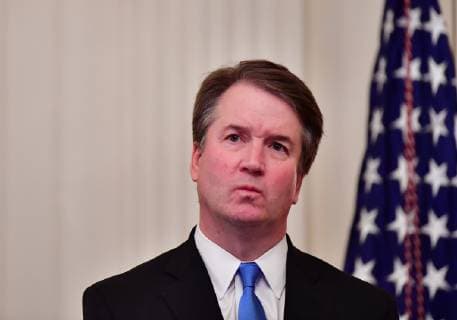 Supreme Court Associate Justice Brett Kavanaugh takes part in his ceremonial swearing-in ceremony at the White House on October 8, 2018 in Washington, D.C.  WAP20181008315 KEVINxDIETSCH
