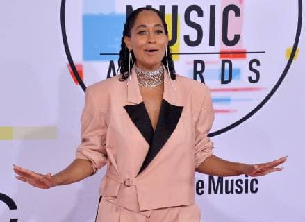 Actress Tracee Ellis Ross arrives for the 46th annual American Music Awards at the Microsoft Theater in Los Angeles on October 9, 2018.  LAP20181009027 JIMxRUYMEN