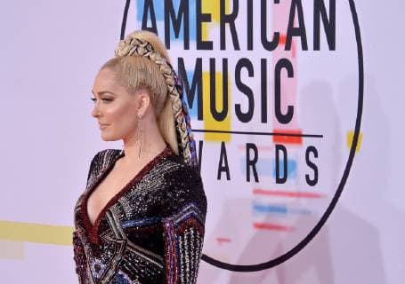 Singer Erika Jayne arrives for the 46th annual American Music Awards at the Microsoft Theater in Los Angeles on October 9, 2018.  LAP20181009093 JIMxRUYMEN