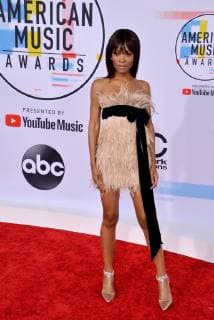 TV personality Zuri Hall arrives for the 46th annual American Music Awards at the Microsoft Theater in Los Angeles on October 9, 2018.  LAP20181009082 JIMxRUYMEN