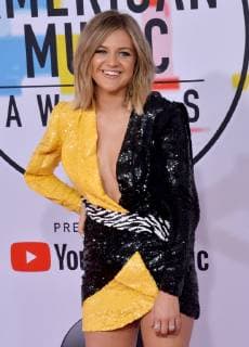 Singer Kelsea Ballerini arrives for the 46th annual American Music Awards at the Microsoft Theater in Los Angeles on October 9, 2018.  LAP20181009115 JIMxRUYMEN