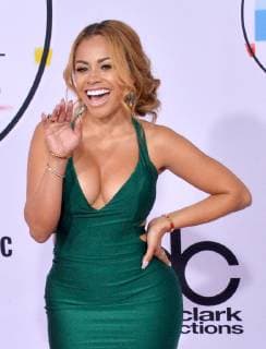 Singer Charisse Mills arrives for the 46th annual American Music Awards at the Microsoft Theater in Los Angeles on October 9, 2018.  LAP20181009126 JIMxRUYMEN
