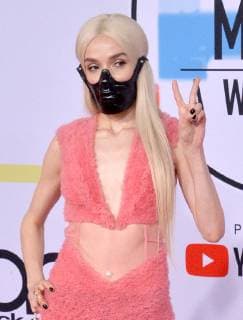 Singer Poppy arrives for the 46th annual American Music Awards at the Microsoft Theater in Los Angeles on October 9, 2018.  LAP20181009153 JIMxRUYMEN