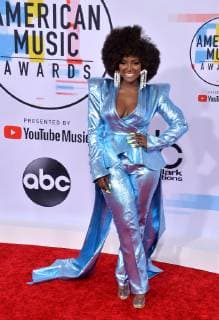 Singer Amara La Negra arrives for the 46th annual American Music Awards at the Microsoft Theater in Los Angeles on October 9, 2018.  LAP20181009131 JIMxRUYMEN