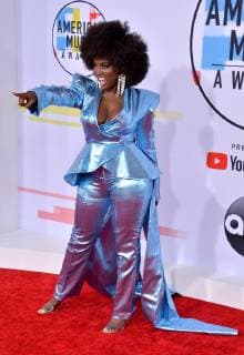 Singer Amara La Negra arrives for the 46th annual American Music Awards at the Microsoft Theater in Los Angeles on October 9, 2018.  LAP20181009133 JIMxRUYMEN