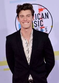 Singer Shawn Mendes arrives for the 46th annual American Music Awards at the Microsoft Theater in Los Angeles on October 9, 2018.  LAP20181009222 JIMxRUYMEN