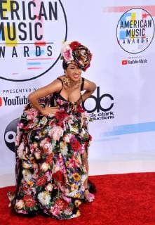 Singer Cardi B arrives for the 46th annual American Music Awards at the Microsoft Theater in Los Angeles on October 9, 2018.  LAP20181009247 JIMxRUYMEN