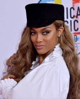 TV personality Tyra Banks arrives for the 46th annual American Music Awards at the Microsoft Theater in Los Angeles on October 9, 2018.  LAP20181009277 JIMxRUYMEN